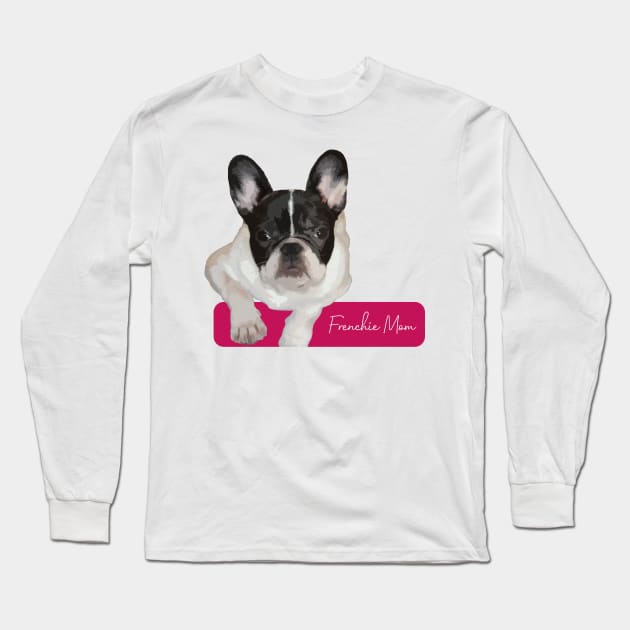 Frenchie mom Long Sleeve T-Shirt by NV